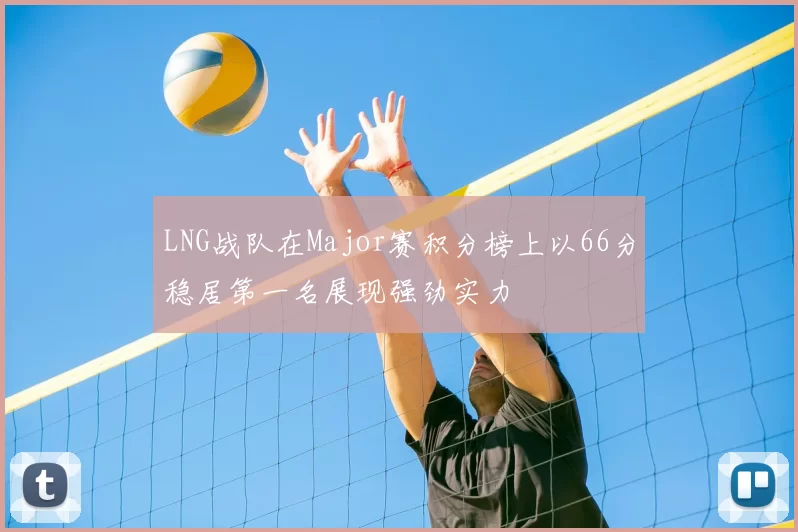 LNG战队在Major赛积分榜上以66分稳居第一名展现强劲实力