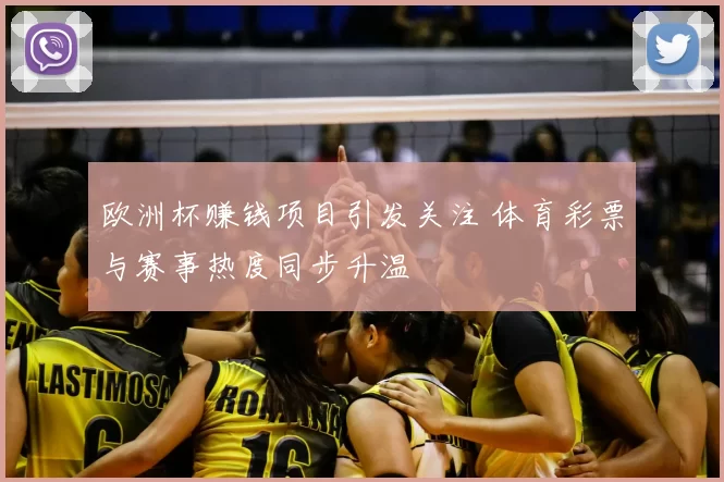 欧洲杯赚钱项目引发关注 体育彩票与赛事热度同步升温